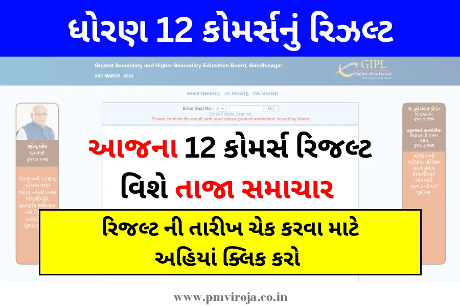 GSEB HSC Commerce Result 2023: 12 કોમર્સ રિજલ્ટ જાહેર, અહિંથી ચેક કરો 1 ધોરણ 12 કોમર્સનું રિઝલ્ટ 2023 (GSEB HSC Commerce result in Gujarati)