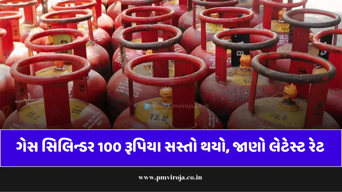 LPG Gas Price: ગેસ સિલિન્ડર 100 રૂપિયા સસ્તો થયો, જાણો લેટેસ્ટ રેટ 1 એલપીજી ગેસ સિલિન્ડરના દરોમાં ઘટાડો (LPG Gas Price)