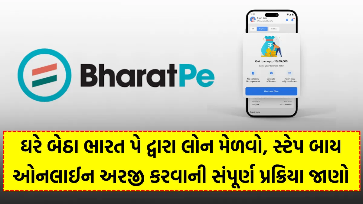 BharatPe Loan Apply 2023: ઘરે બેઠા ભારત પે દ્વારા લોન મેળવો, સ્ટેપ બાય ઓનલાઈન અરજી કરવાની સંપૂર્ણ પ્રક્રિયા જાણો 1 BharatPe Loan Apply 2023
