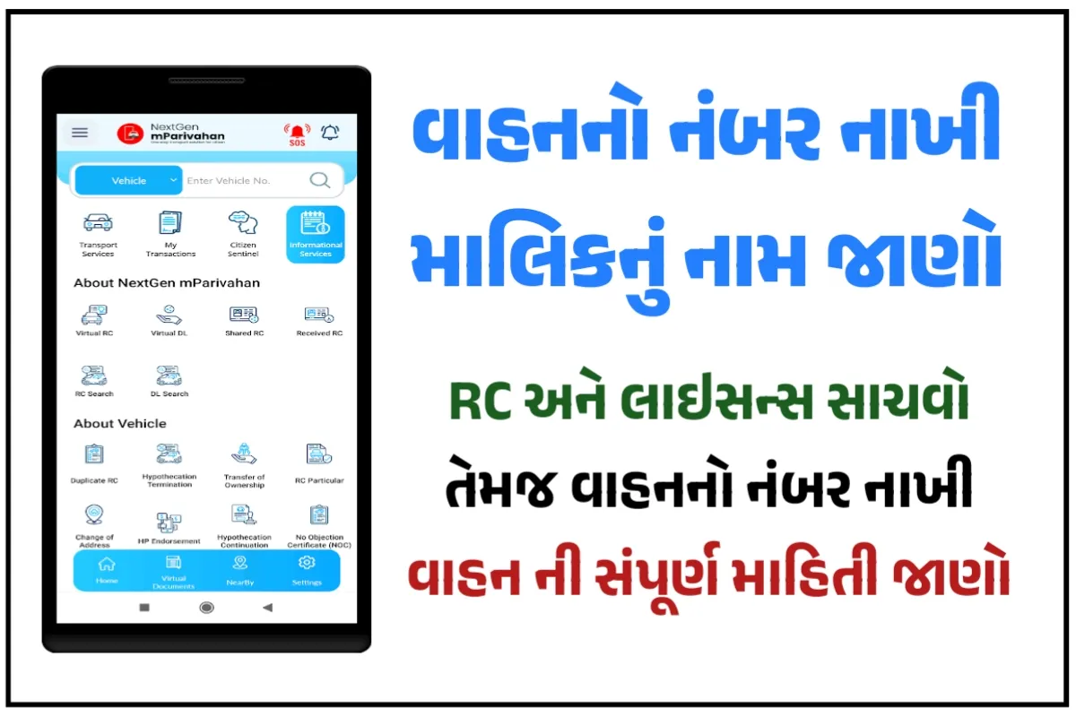 Know Vehicle Details Online: ગાડી નંબર પરથી માલિક નું નામ જાણો 1 Know Vehicle Details Online